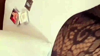 Pink condom masturbation with bent over positions