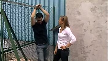 Fetish play with spanking and saliva sharing