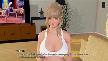 Hentai game with 3D animation and ripped clothes