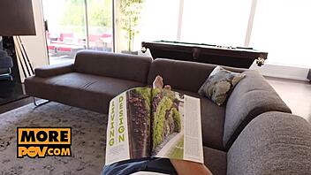 POV action with furious lesbian Lily Adams