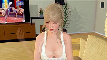 Hentai game with 3D animation and ripped clothes