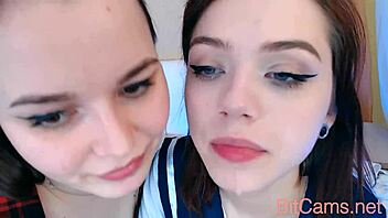 Can these dirty girls stop kissing and fingering each other?