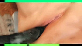 bbw goth girl with piercing pounds her pussy with a machine in pov.