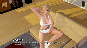 Hentai game with 3D animation and ripped clothes
