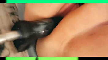 bbw goth girl with piercing pounds her pussy with a machine in pov.