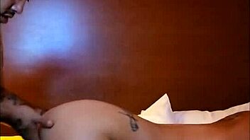 Milf in Glasses Masturbates Before Hard Hotel Fucking.