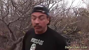 skinny ebony babe fucked outdoors!