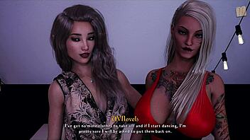 Protagonist explores erotic adventures in Being a Dik route 129.