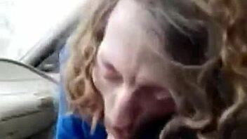 sucking my buddy in car after a long day of work