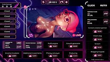 Sex Room 2 Hentai: Naughty Cam Girl Masturbates With Huge Dildo?