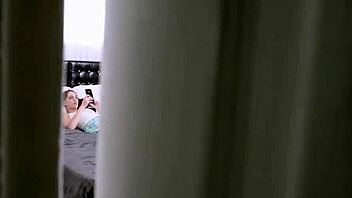 Stepbrother whips out his cock and asks for help