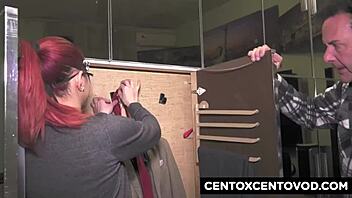 teen jasmine experiences double penetration with alex magni