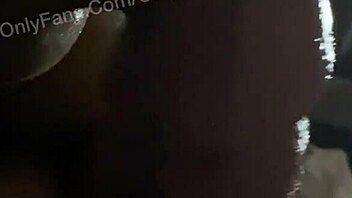 Ebony milf gives sloppy big cock blowjob