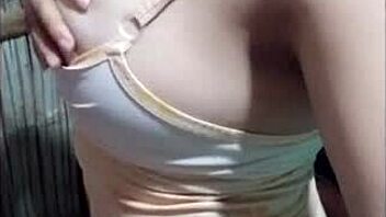 In this homemade video, the ebony mother-in-law seduces her stepson with a monster cock blowjob