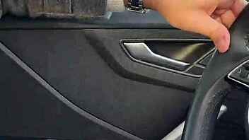 Blowjob While Driving Car - Risky and Public