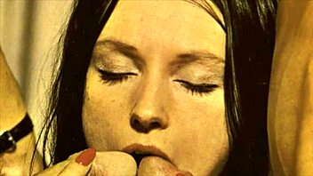 check out two cocks filling one mouth in vintage style