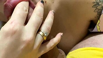 Oral sex and solo masturbation with a dildo after a steamy session with my spouse
