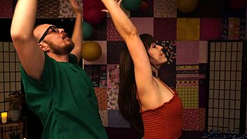 Jenna's petite brunette body gets an intense massage session.