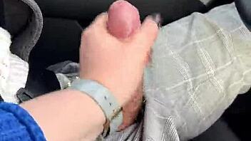 Blowjob While Driving Car - Risky and Public