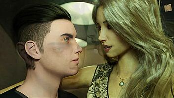 Protagonist explores erotic adventures in Being a Dik route 129.