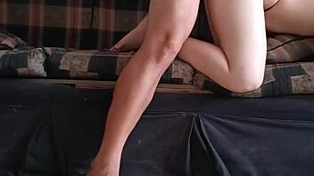 Seductive stepsister records and seeks forbidden pleasure with her husband's brother