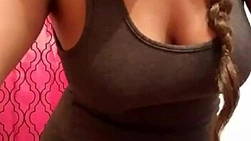 Gordita puta y caliente bailando para mi