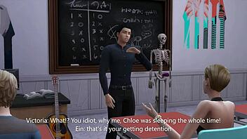 hot student gets detention and fucks the teacher