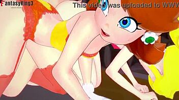 peach and daisy battle in this pov threesome competition, who will win my attention?