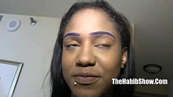 I am amazed by queen blue swallowing trojan man's bbc