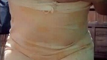 In this homemade video, the ebony mother-in-law seduces her stepson with a monster cock blowjob