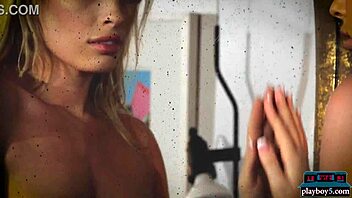 sexy canadian blonde katie jean solo softcore striptease video with playboy