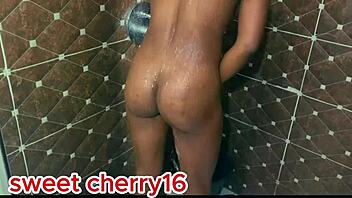 lonely african girl warming her pussy alone, craving more