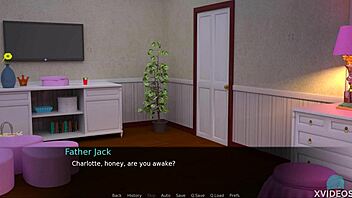 Nursing back to pleasure in bed with a horny teen