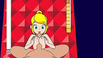 Samus in zero suit getting PPPPU.