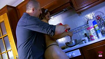 sexy babe in bikini gets fucked by boss