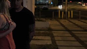 stranded teen roughly fucked outdoors bound in bondage