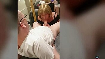 Sexy Tgirl Pauline Sucks Mike's Massive Cock