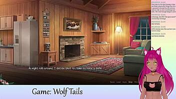 Vtuber Lewdneko Plays Wolf Tails Part 2 With Big Tits