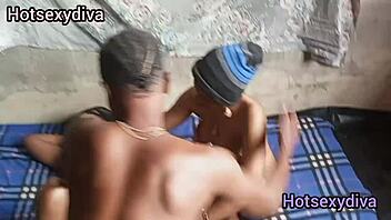 Two sexy ebony sluts fuck huge dick in threesome squirting orgasms 😈💦