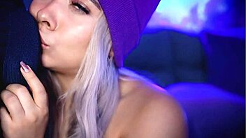 Voluptuous blonde enjoys intimate moment with boyfriend