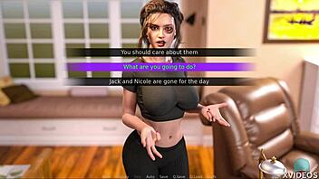 Nursing back to pleasure in bed with a horny teen