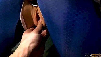 Brunette babe in red gets bukkake facial in 3D hentai parody
