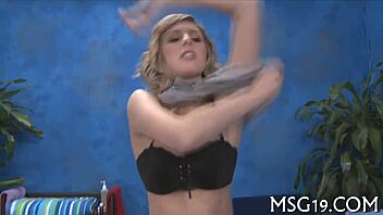 Intense Sex Massage with Wet Teen Pussy