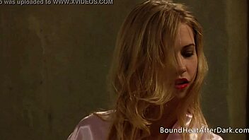 Lesbian maid climaxes on bed dreaming of her strict dominant lady