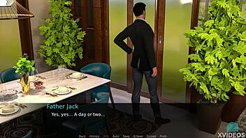 Nursing back to pleasure in bed with a horny teen