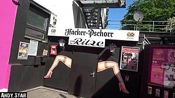 Hamburg Reeperbahn Andy-Star Fucks Blonde In Public Emotionally