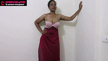 Indian woman indulges in BDSM humiliation and roleplay