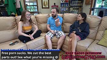 Mira Monroe's first gyno experience with Doctor Tampa and Nurse Aria Nicole