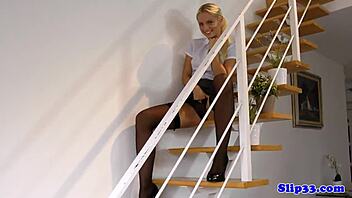 Young UK Babe Tugs Old Man's Dong