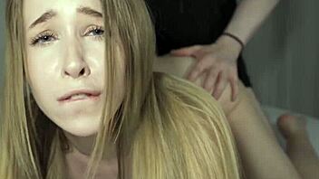 Intense doggystyle pounding leads to multiple intense orgasms for blonde babe
